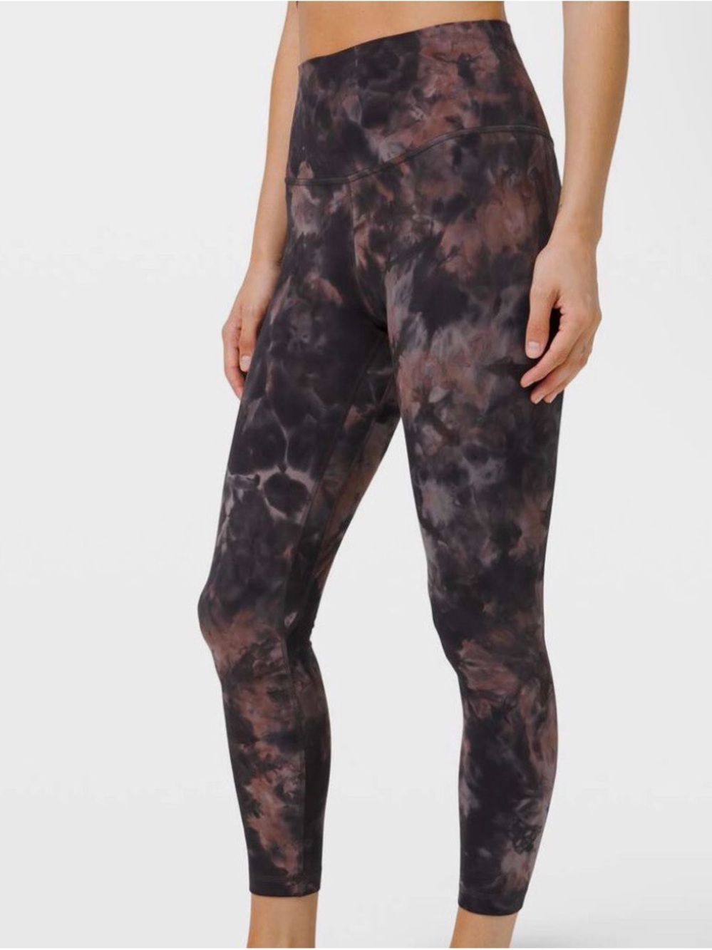 lululemon athletica Black & Brown Tie-Dye High-Rise Leggings